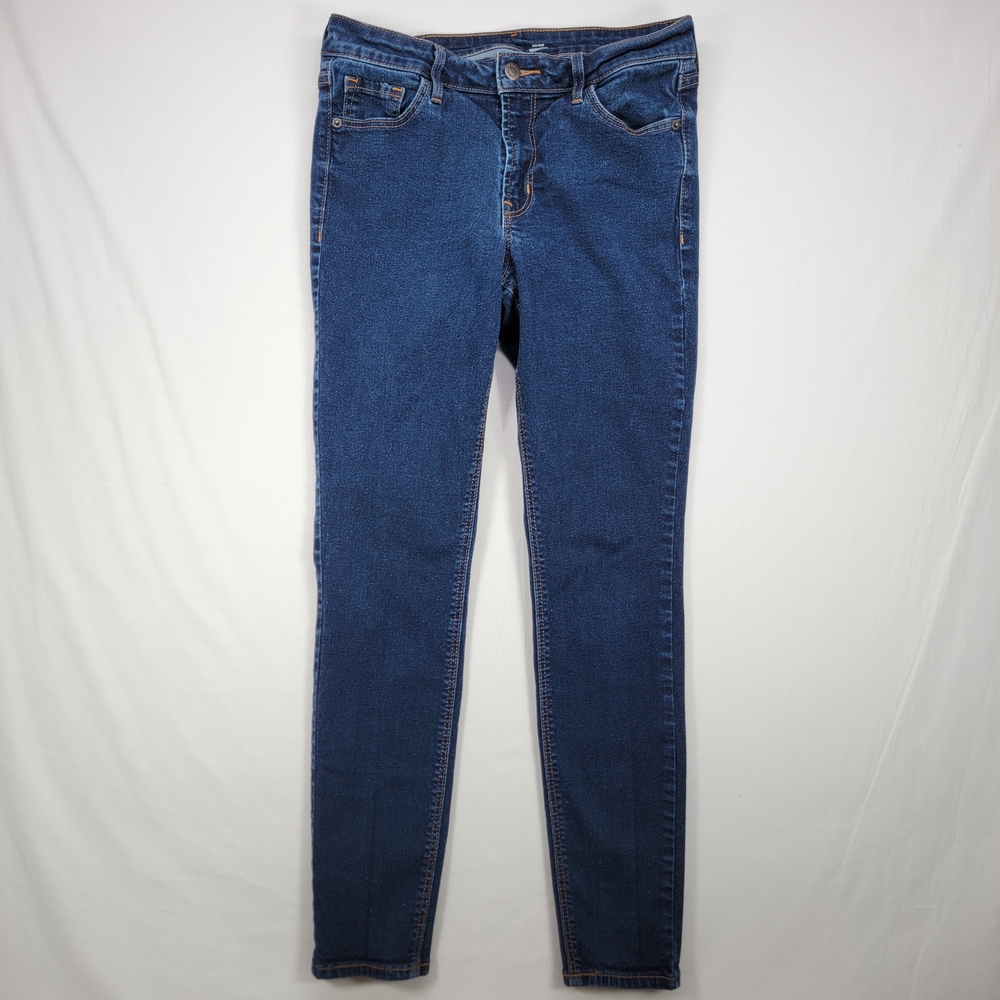 Old Navy Women's Jeans Size 8 Mid Rise Rockstar Super Skinny Blue
